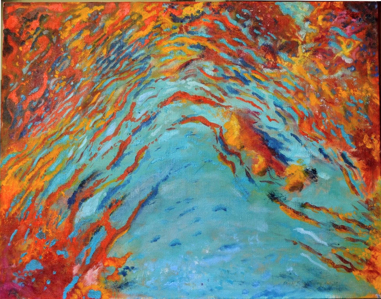 Riflessi d'acqua - Acrilico su tela 55x70 cm